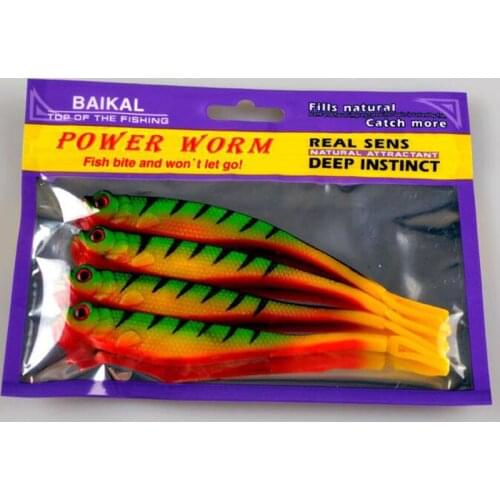 4Pcs Soft Laparotomy Fish Bait 13cm 9.5g Swimbait Pesca Bass Fishing Tackle