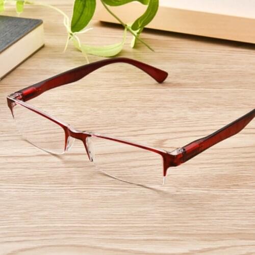 New PC Frame Reading Glasses Women Men Fall Resistant Brown Spring Legs Fashion Presbyopia Eyeglasses Resin 1.0-4.0 R287
