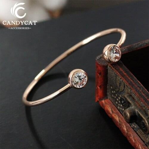 Simple Cuff Bracelets Gold Silver Color Bracelet For Women Silver Fashion Charm Bracelet Friendship Bracelet Jewelry Wholesale