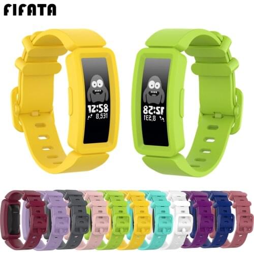 FIFATA Wrist Strap For Fitbit Ace 2 Kids Smart Watch Band Soft Silicone Strap For Fitbit inspire/Inspire HR Replacement Bracelet