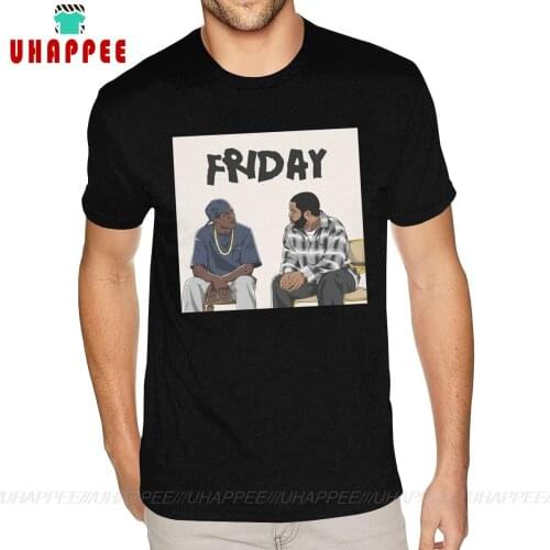 Lovely Friday Craig Smokey Shirt Mens Custom Short Sleeved Pure Cotton Black O Neck T-Shirts