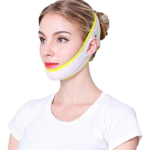 V Face Cheek Lift Up Band Face Thin Mask Breathable Reduce Double Chin V-Line Shaping Bandage Anti Wrinkle Tension Firming Belt