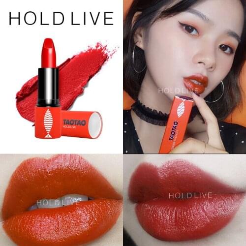 Hold live moisturizing lipstick pen summer orange color waterproof long lasting sexy red pumpkin rose red nude lipstick BN094
