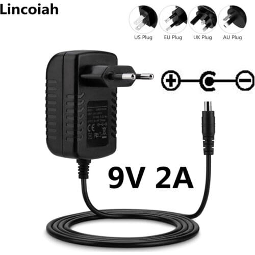 Reverse polarity AC/DC 9V 2A HISPEEDIDO New Replacement adapter power supply Charger for sega megadrive 1 MD1 Genesis 1