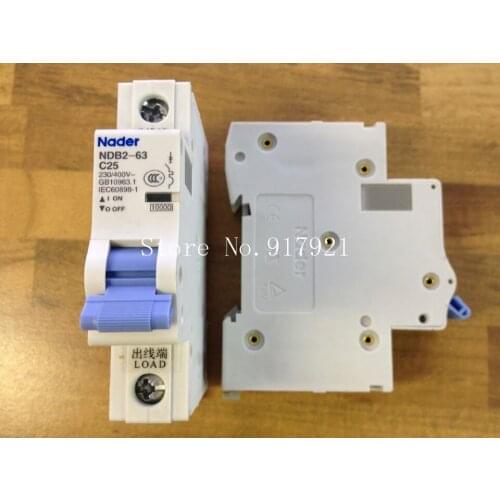 [ZOB] Nader letter NDB2-63 C25 miniature circuit breaker 1P25A unipolar air switch to ensure genuine --12pcs/lot