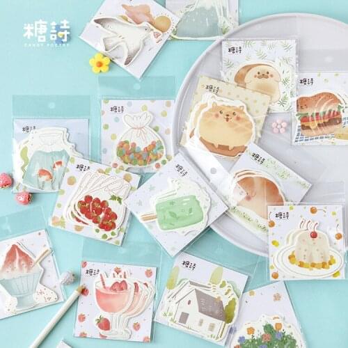 1 set/lot Memo Pads Sticky Notes Sweet summer series Paper diary Scrapbooking Stickers Office School stationery Notepad