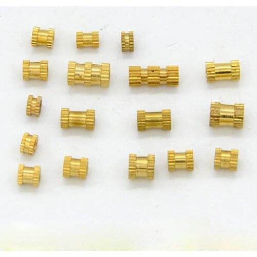 10pcs copper nuts M1 M1.2 M1.4 M2 M2.5 inserts inlaid female long nut outer diameter 1.8mm-6mm