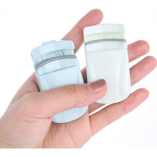 3Pcs Mini Professional Push-Type Eyelash Curler Makeup Tool Portable Partial Eyelash Curling Styling Device False Eyelash Aid