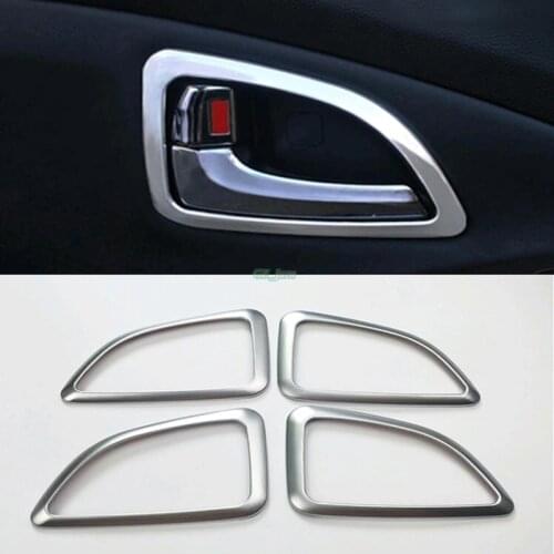 Car styling Matt Interior Door Handle bowl cover trim 4pcs For Hyundai ix35 2010 2011 2012 2013 2014