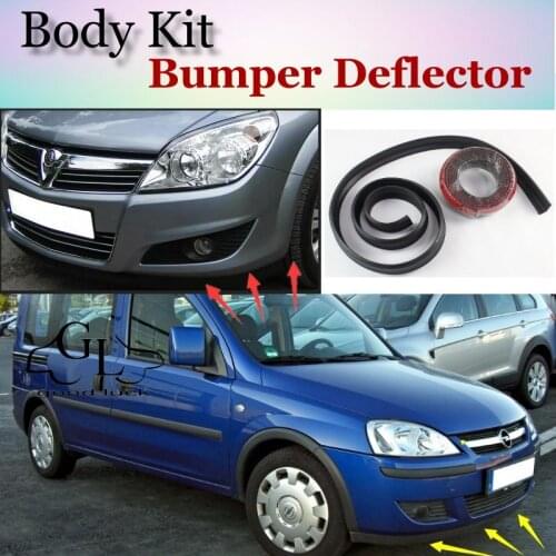 Bumper Lip Deflector Lips For Vauxhall Combo Front Spoiler Skirt For TopGear Friends Car Tuning / Body Kit / Strip
