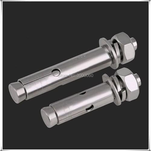 M10x90mm Stainless Steel 304 Sleeve Expansion Anchor Bolt 15pcs/lot