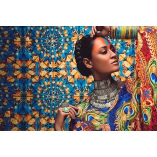 Diy Diamond Painting by Number Cross Stitch,Resin Craft Diamond Embroidery Peacock Beautiful Lady Mosaic,Rhinestones Mosaic Kit