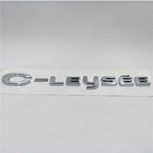 For Citroen C-Elysee Car Styling Sticker Emblem Badge rear Trunk Logo Label Decals