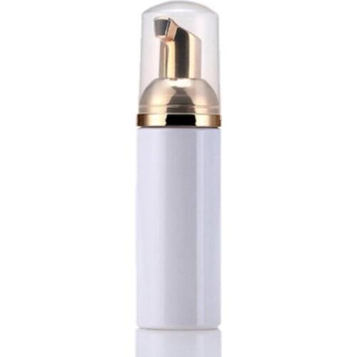 50ml Travel Empty Plastic Foam Bottles with Gold Pump Hand Wash Soap Mousse Cream Dispenser Bubbling Bottle LX2653