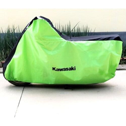 DUPANQ Green With Black Waterproof Kawasaki Motorcycle Covers Ninjia 250 400 H2 650 1000 Versys650/1000/X300 Z800/Z900/Z1000