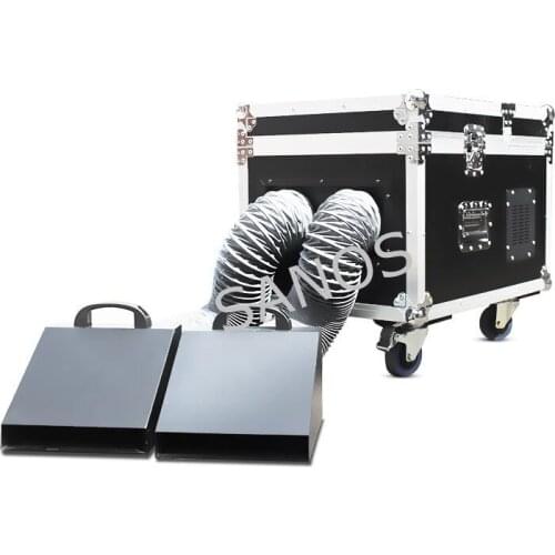 New 3000W Double Outlet Water Fog Machine 3KW Water Base Low Ground Fog Smoke Machine With Double Hose For Wedding Party