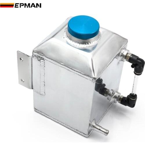 EPMAN Universal Car Oil Reservoir Catch Can Tank Kit Oil Separator Catch Can Fuel Surge Tank 1L EPYXFST015