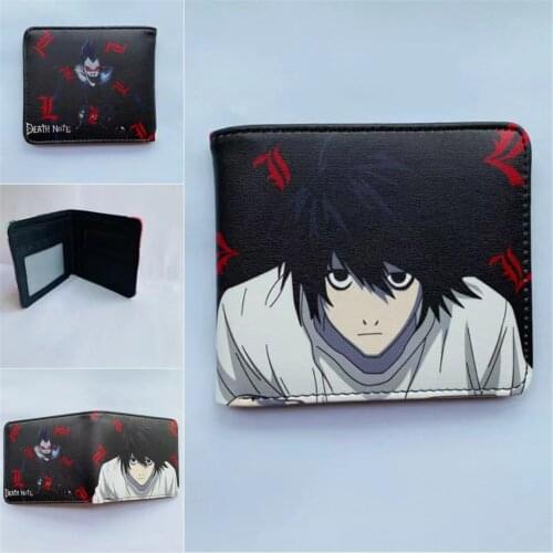 Anime DEATH NOTE Logo Color Printing Wallet New Cards Purse Boys Girls Boutique Short Wallet