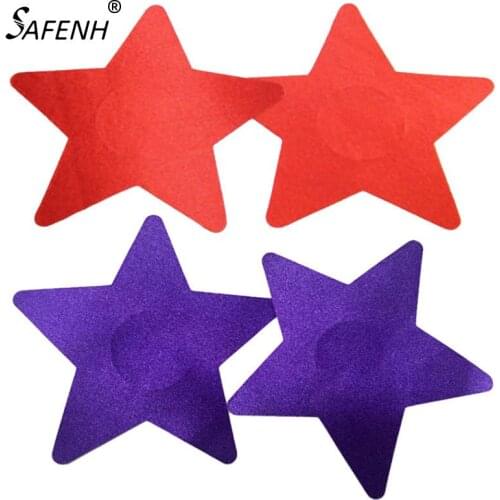 Summer disposable Sexy Nipple Cover Star Shape Women Nipple Sticker Lingerie Pasties 1 pair
