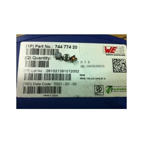WE fixed inductors 74477420 100UH 0.57A