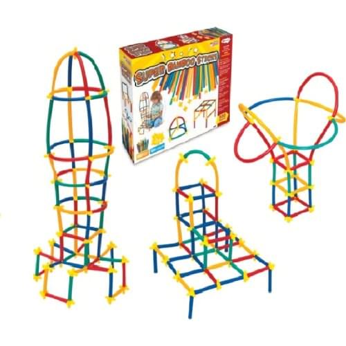 Bamboo Sticks TOY PUZZLE SET - 300 Pieces EDUCATIONAL TEACHER TOY - HEALTHY, SUITABLE FOR CHILDREN