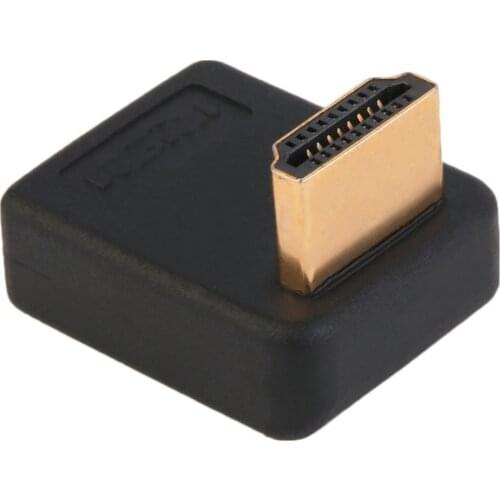 90 Degree Adapter Right Angle Extension Converter Support High Speed Transmission Rate HDMI-compatible A Male to Female Port
