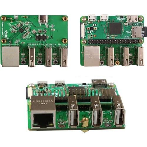 Network Expansion Board USB HUB PI0 USB to J45 Ethernet Port Expansion Board for Raspberry Pi Zero W