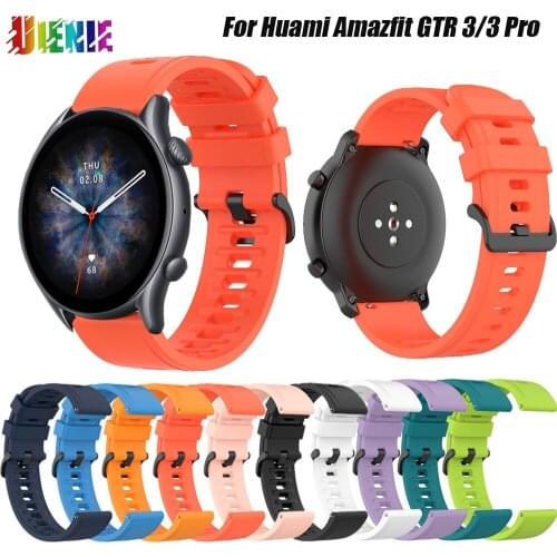22mm Silicone Straps For Huami strap Huamimazfit GTR 47mm Bracelet Replacement Watchband For Huami amazfit Buckle Silicone Strap
