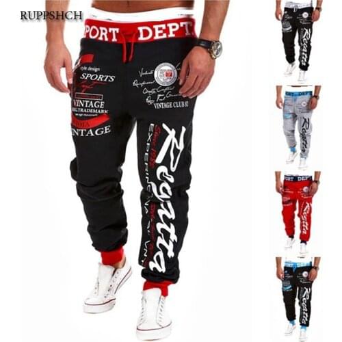 Men Sweatpants Thin section Hip Hop Jogger Cargo Pants Men Casual Pants Fashion Printed Letters Oversized Pants Men Streetwear