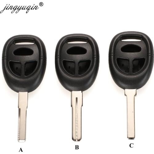 Jingyuqin Replacement 3 Buttons Remote Key Fob Case Cover Shell For Saab 9-3 9-5 93 95 With Uncut Blade