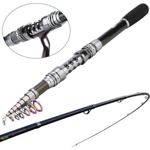 Sougayilang 1.8-3.3m Telescopic Fishing Rods UltraLight Carbon Fiber Spining Rod Portable Sea Fishing Rod Carp Fishing Tackle