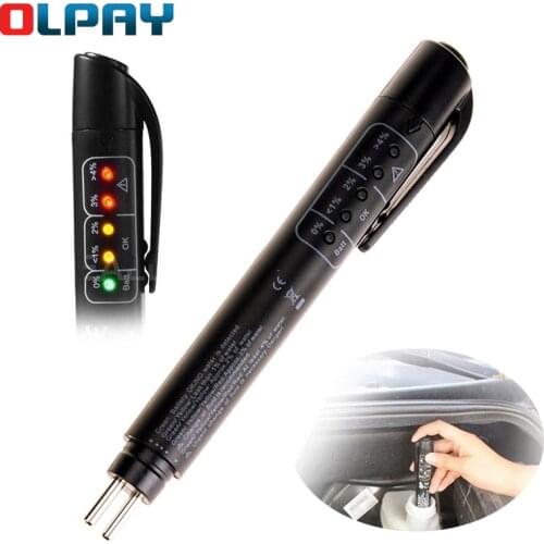 Brake Fluid Tester diagnostic tools Universal car accessories Accurate Oil Quality 5 Leds Vehicle brake fluid testing tool