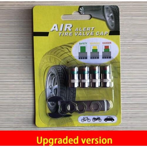 4pcs/set Universal Car Auto Tire Pressure Alarm Monitor Valve Stem Caps Sensor Indicator Alert Automobile Motorcycle Accessories