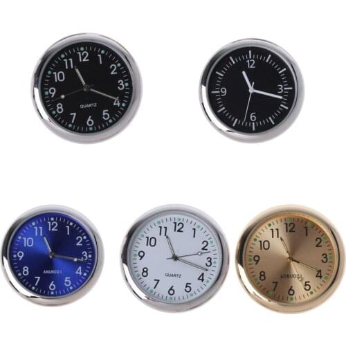 Universal Car Clock Stick-On Electronic Watch Dashboard Noctilucent Decoration For SUV Cars