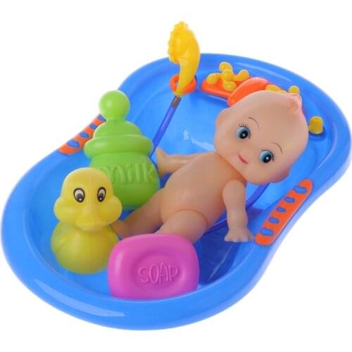 Bathtub With Baby Doll Bath Toy For Child Water Floating Toys Early Educational Y4UD