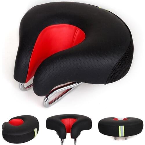 Bicycle Nose-Less Seat Cusion Bicycle Motorcycel Saddle Mountain Bike Thickened Super Soft Cushion Armless Bicycle Magic Cushion