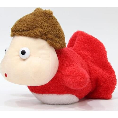 Japan Cartoon Miyazaki Hayao Ghibli Ponyo On the Cliff Fish Girl Cute Soft Stuffed Plush Toy Doll Birthday Gift