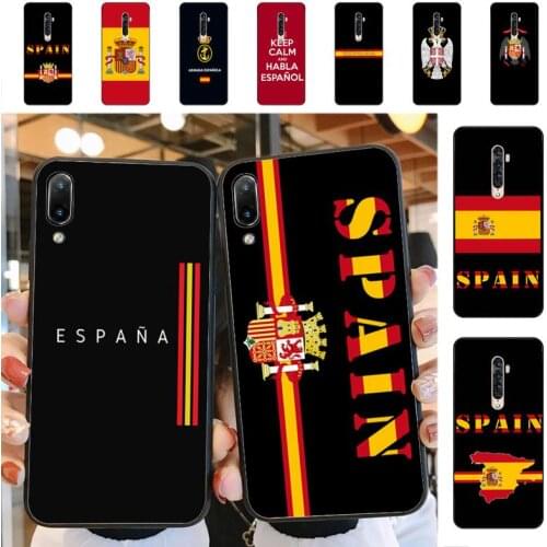 YNDFCNB Spain Coat of Arms Flag Phone Case for Vivo Y91C Y11 17 19 17 67 81 Oppo A9 2020 Realme c3