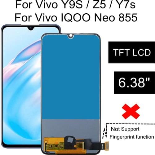 6.38'' TFT LCD For Vivo Y9S / Z5 / Y7s LCD Display Touch Screen Digitizer Assembly Replace For vivo IQOO NEO 855 LCD