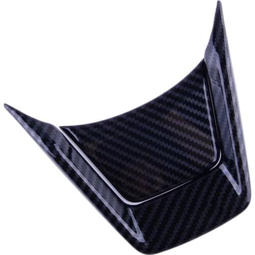 1Set Carbon Fiber Style Steering Wheel Decoration Trims Covers Cap Decoration ABS Fit For Subaru Forester Crosstrek XV