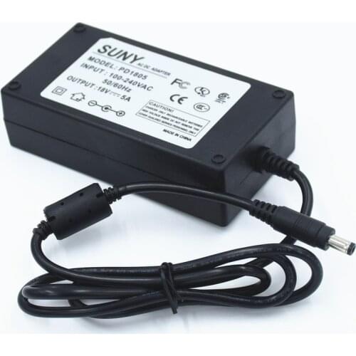 18V5A Switching Adapter DC Stabilized Voltage CE FCC Certification Energy Saving Lower Standby Power Consumption