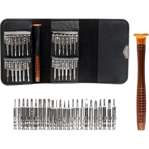 25 in 1 Torx Screwdriver Pen Style with Bag Mobile Phone Repair Tool Set Hand Tools for IPhone Mobile Phone Tablet PC Glasses