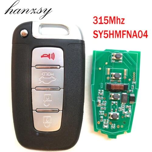 4 Buttons Car Remote Key For HYUNDAI SONATA GENESIS EQUUS VELOSTER 2009 2010 2011 2012 2013 2014 2015 Smart Key with Chip 315Mhz