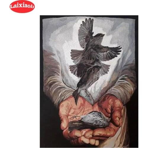 5D round Diamond Embroidery Abstract art, paradise new world, Diamond Painting Full Square Mosaic Cross Stitch Handmade Gift