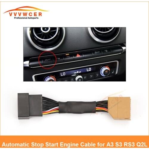 Automatic Stop Start Engine System Off Device Control Sensor Plug Stop Cancel Cable for Audi A3 S3 RS3 Q2L