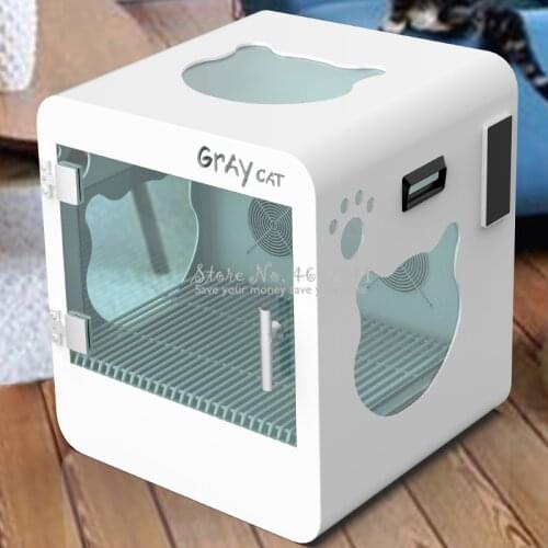 Automatic Pet Hair Dryer Cabin Small Pet Drying Box House Ultra-mute Grooming Water Blowing Machine Dog Cat Care Dryer Device