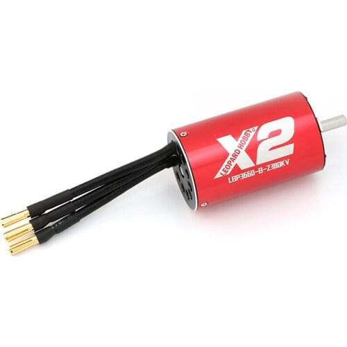 FATJAY Leopard Hobby LBP3660 X2 brushless inrunner 2380KV 3180KV 3-4S lipo battery 4-pole motor for RC boats