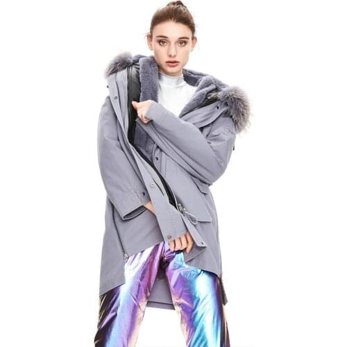 JOG MCERG Women's Parkas With A Hood