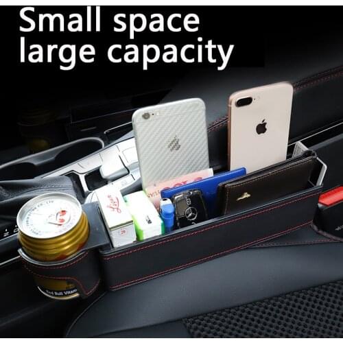 Storage Box Seat Gap Case Pocket Car Seat Side Slit Car Organizer for Wallet Phone Coins Cigarette Keys Cards For Universal