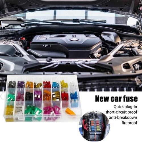 300Pcs 2/3/5/7.5/10/15/20/25/30/35A Fuse Car Blade Fuse Assortment Kit Mini Small Size Blade Set Car Truck Automotive Fuse